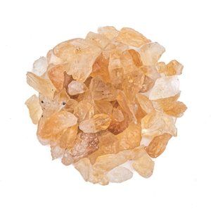 50g Raw Crushed Citrine Crystal Pieces Golden Yellow Gemstones Rough Gem Rock